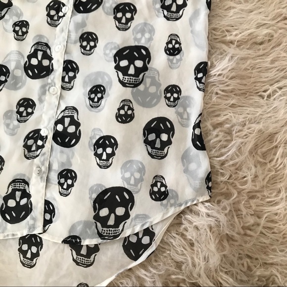 Skull button top - Picture 3 of 4